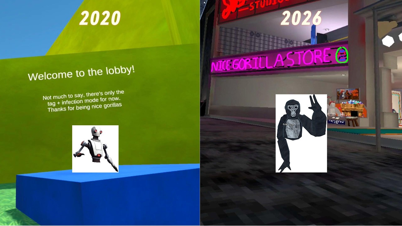 I PLAYED EVERY OLD GORILLA TAG VERSION!