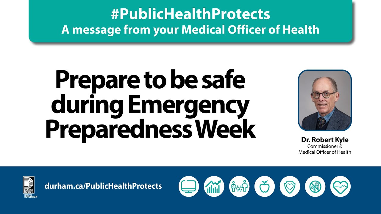 #PublicHealthProtects: Prepare to be safe during Emergency Preparedness Week