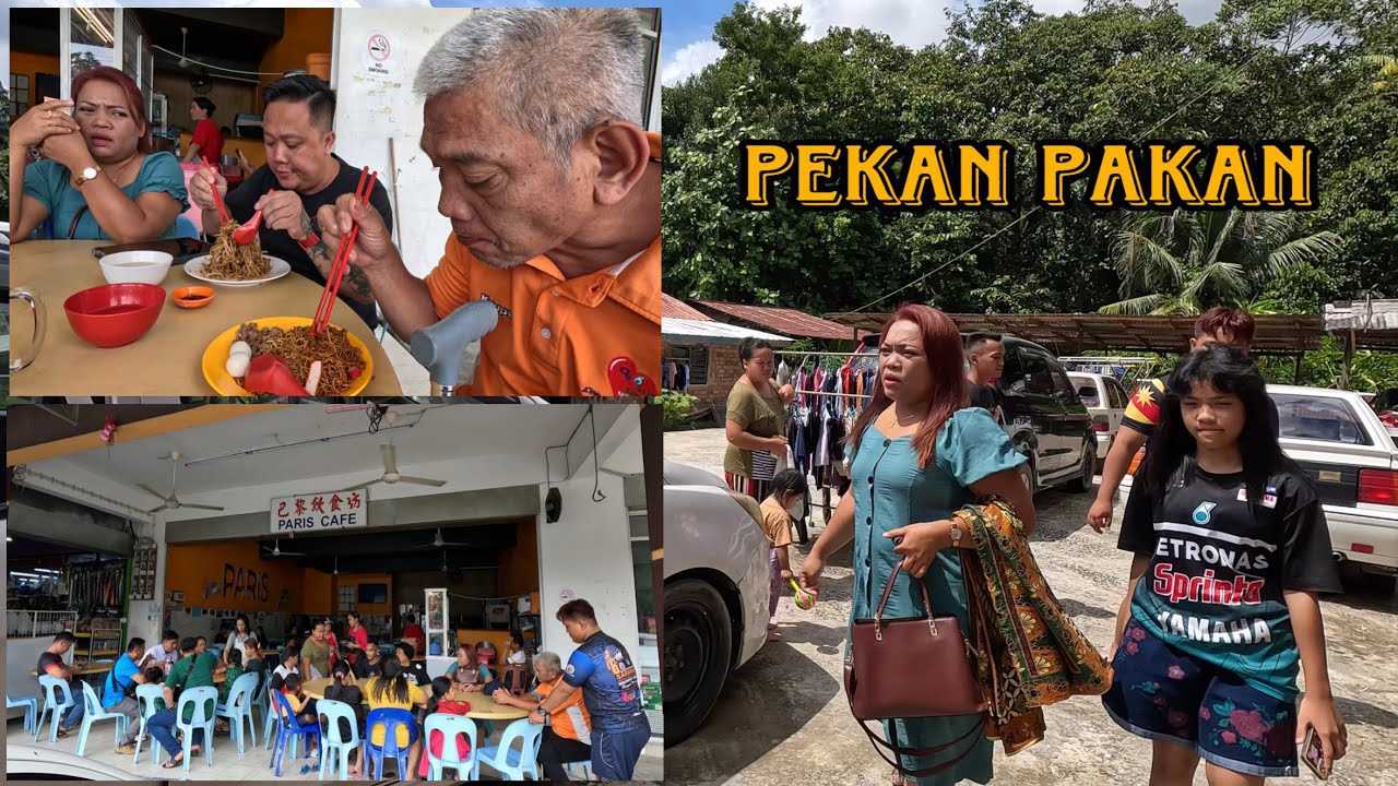 Bawa Keluarga Mentua Ke Pekan Pakan Membeli Belah&Sarapan Pagi…//