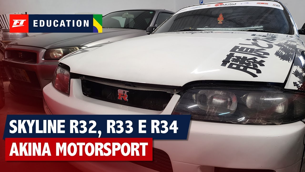 Nissan Skyline R32, R33 e R34 na Akina Motorsport em Portugal.