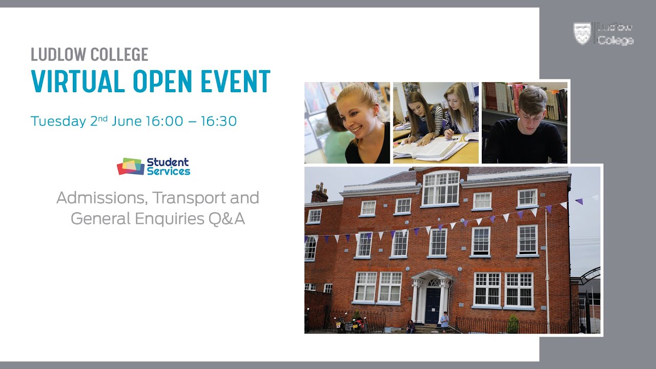 Virtual Open Event - Transport, Admissions, Student Services & General Info (2/6/20)