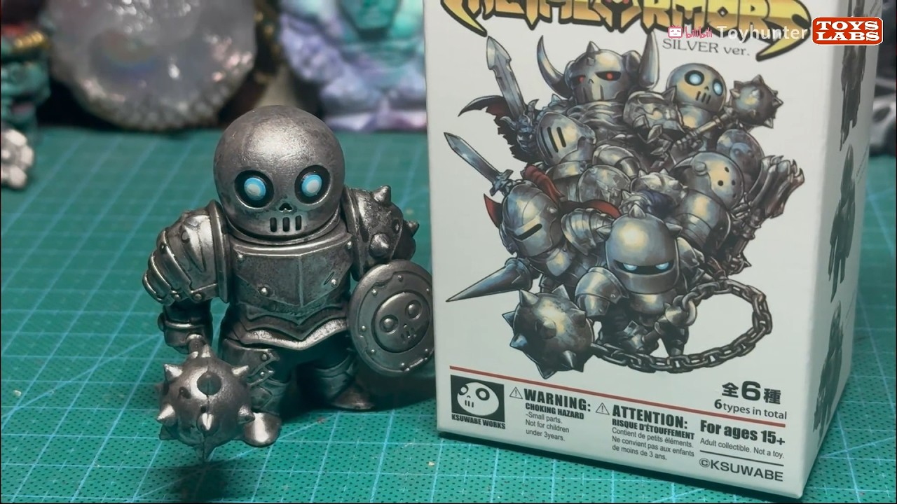 HMA Metal Armors: Коллекция мини-фигурок (серебряная версия) - Бронированные рыцари Q-версии, кот...
