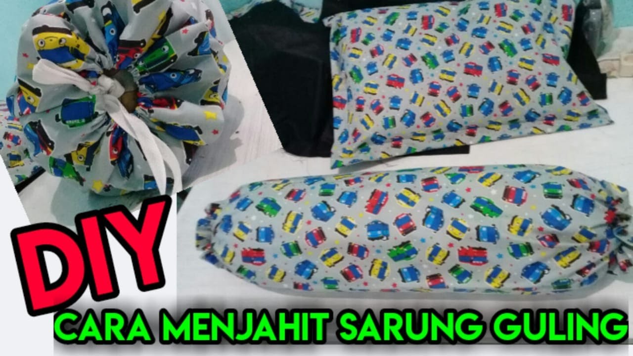Tutorial cara membuat sarung guling #howtomake #sarungguling