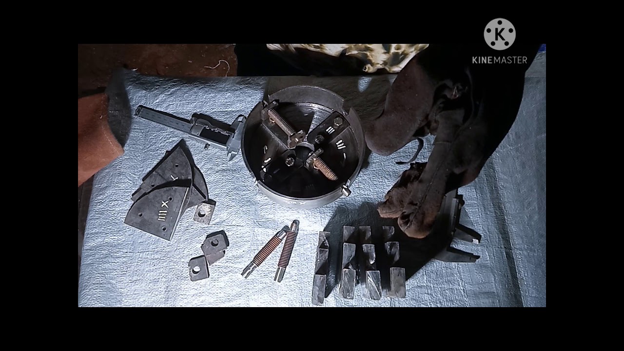 #otak Atik besi tua#        cara buat chukc cengkram mesin bubut sendiri