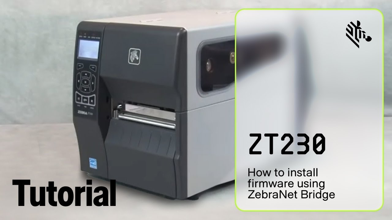 Как установить прошивку с помощью ZebraNet Bridge | Принтер ZT230 | Zebra