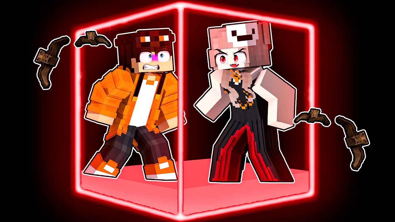 PRESO com a VAMPIRA em APENAS um CUBO no Minecraft!