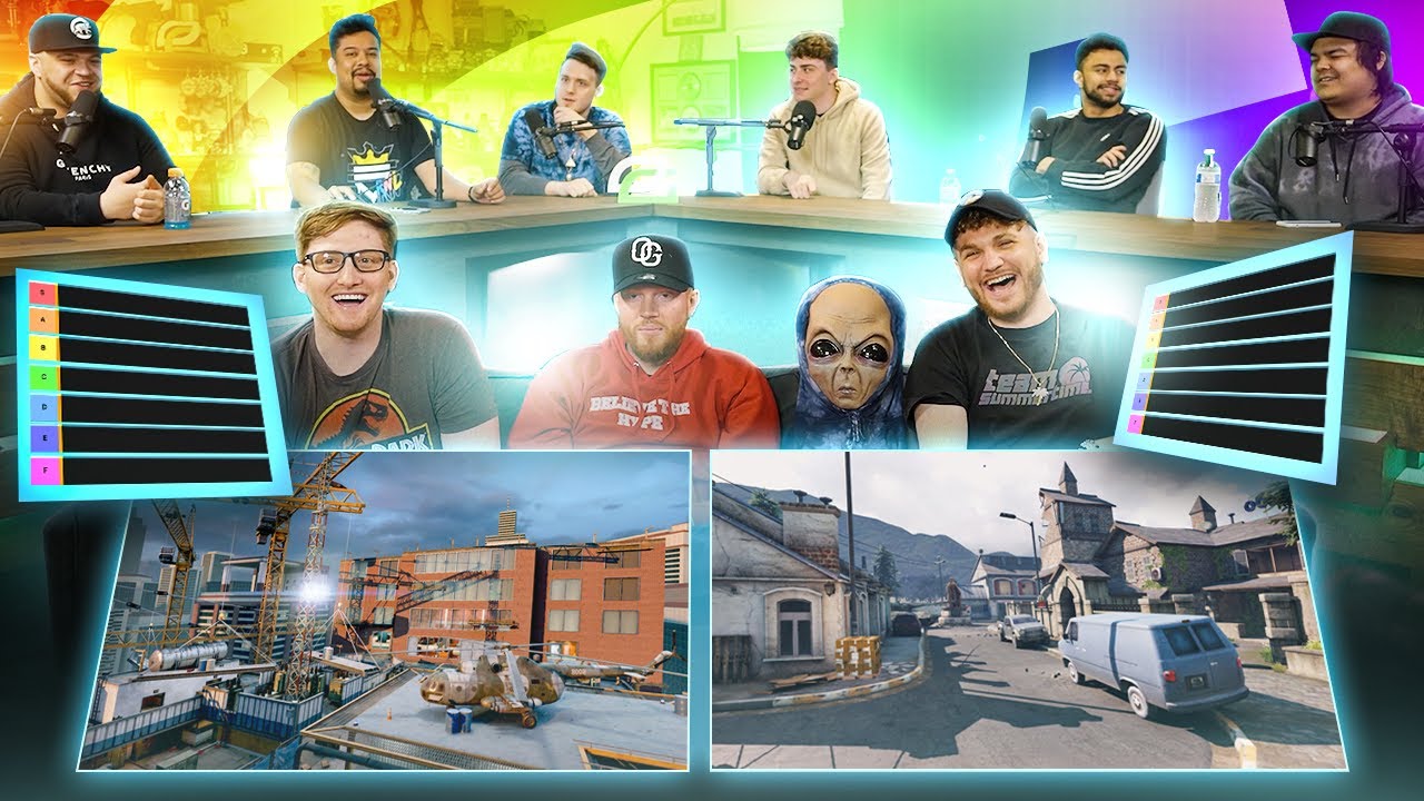 PRO PLAYERS RANK NOSTALGIC CALL OF DUTY MAPS | TIER LIST