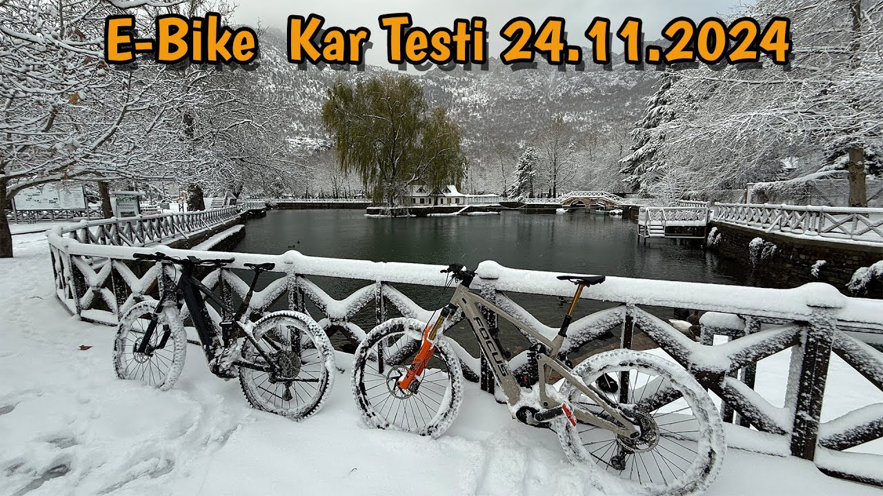 E-Bike Kar Testi-Seydişehir Kar Manzaraları 24.11.2024