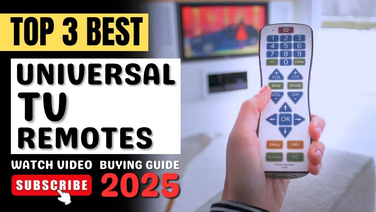 Top 3 BEST Universal TV Remotes of 2025 (Universal Remote Review)