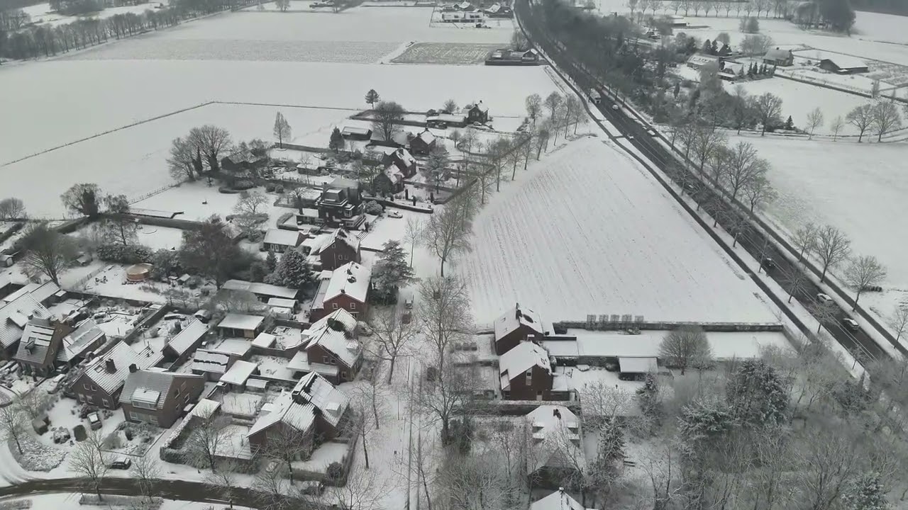 Winterbeelden in Lage mierde .