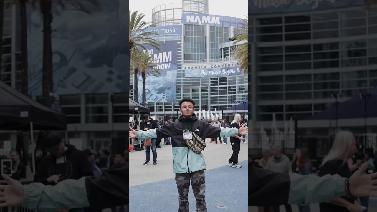 The music begins here! 🎶💙 #NAMMShow