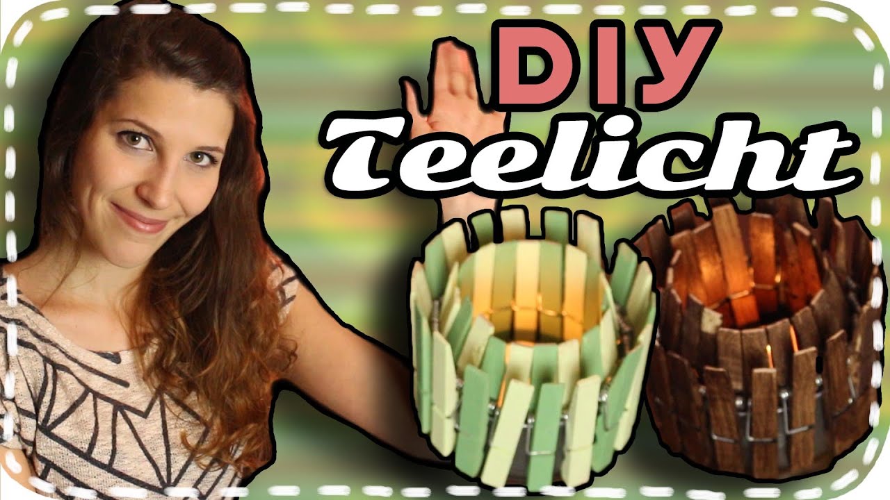 DIY-Lampe mit Wäscheklammern & Dose | #WäscheklammerTeelicht