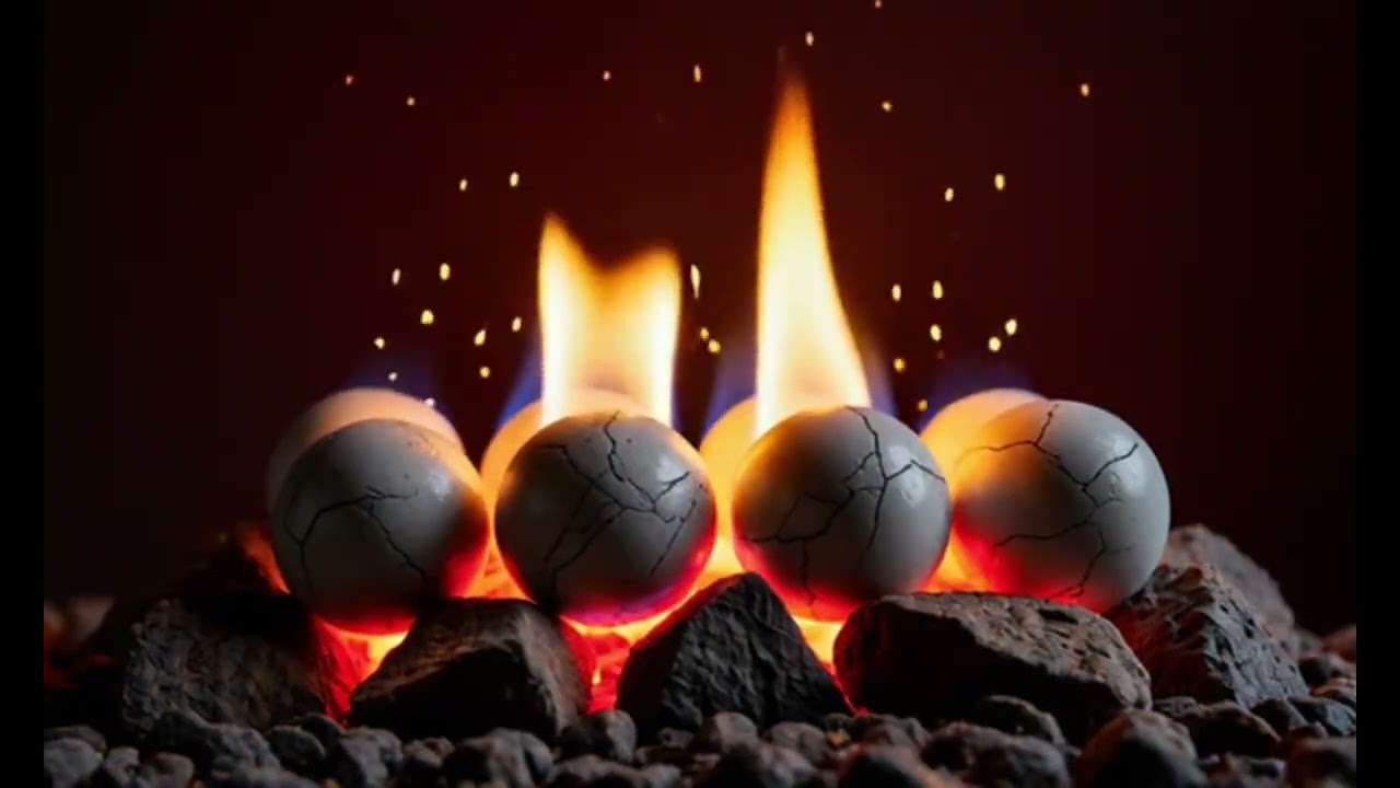 Dark Screen Crackling Fireplace Cozy Soft Sleep Relaxing Romantic Ambience | 4K No Ads