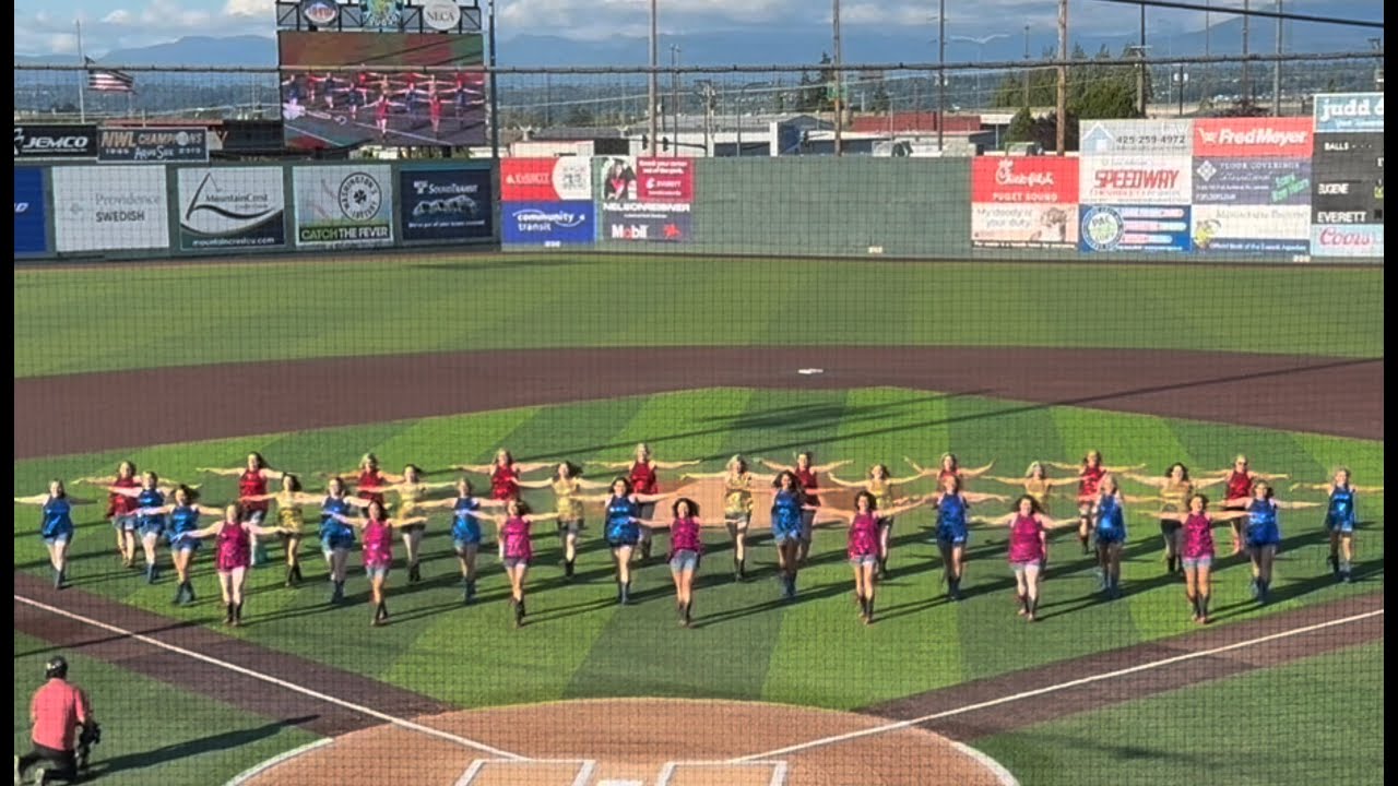 Everett Aquasox Baseball Pregame (Katy Perry - Woman's World) Featuring Boot Boogie Babes