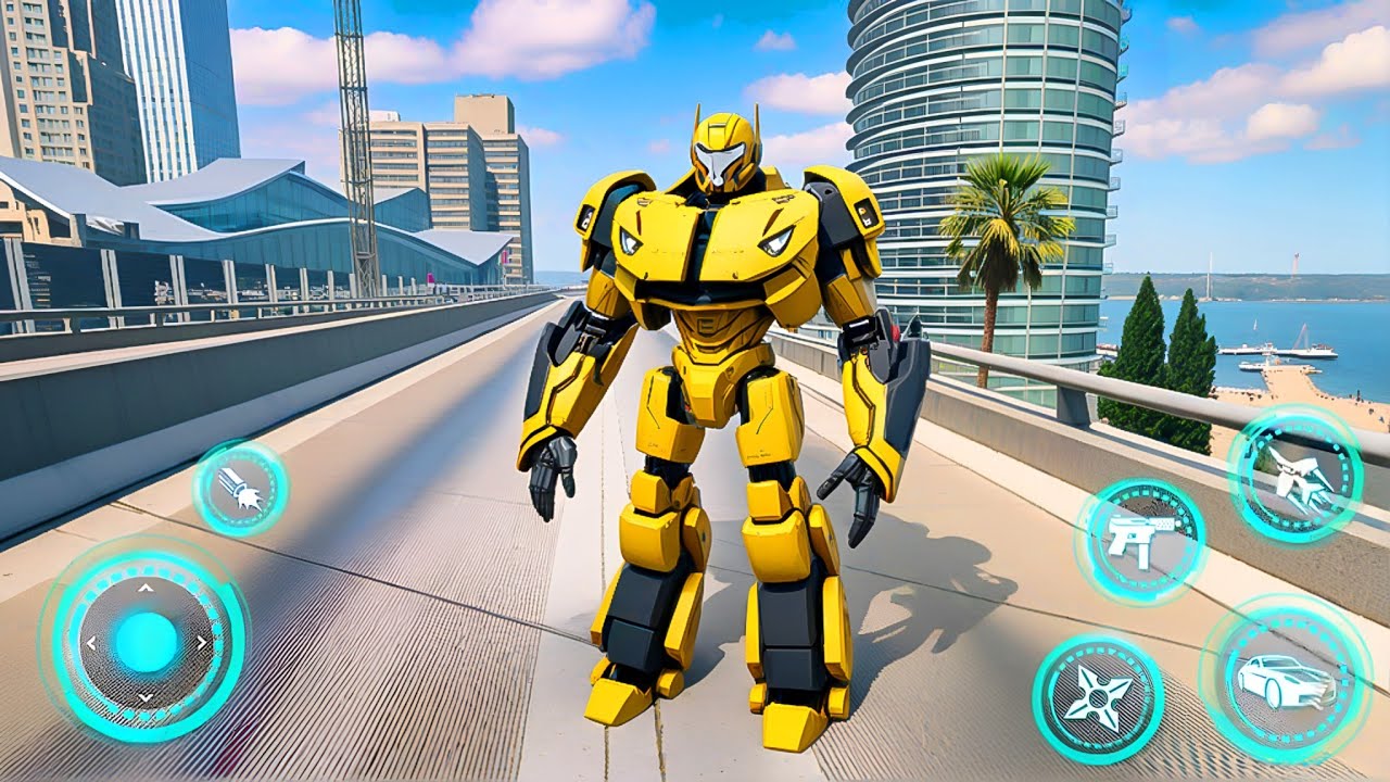 Flying Robot Car Jet Transformation 3D Game | New Robot Fighting - Android Gameplay