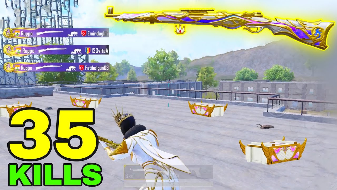NEW BEST GAMEPLAY with LEGENDARY Kar98k😱 | 35 KILLS SOLO vs SQUADS | PUBG Mobile