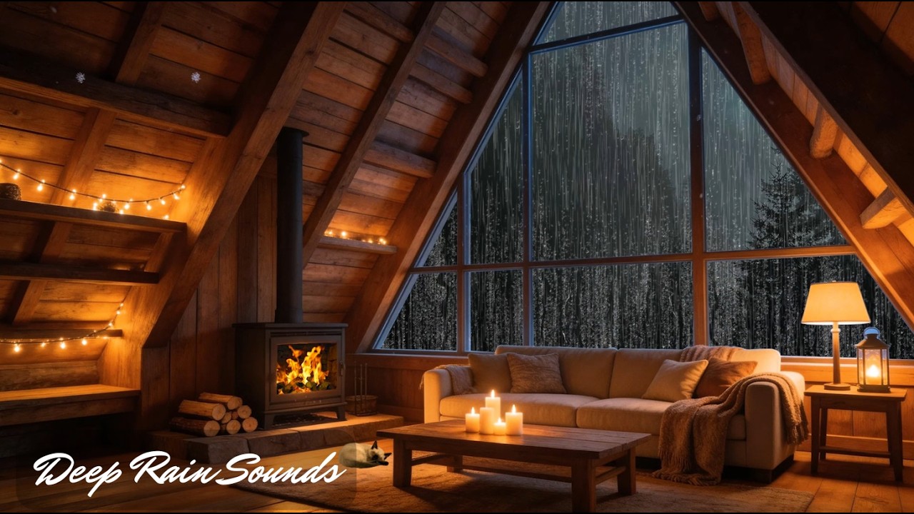 3 Hours Soft Rain with Distant Thunder - Deep Sleep Rain Sounds All Night | Deep Rain Sounds