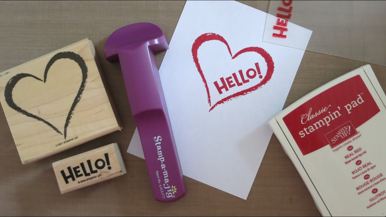 HOW TO USE A STAMP-A-MA-JIG (STAMPIN UP)