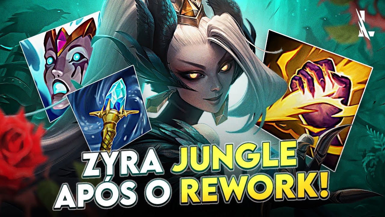 ZYRA ESTÁ MAIS FORTE NA JUNGLE DO QUE NO MID APÓS O REWORK! – PRIMEIRAS IMPRESSÕES | LoL Wild Rift