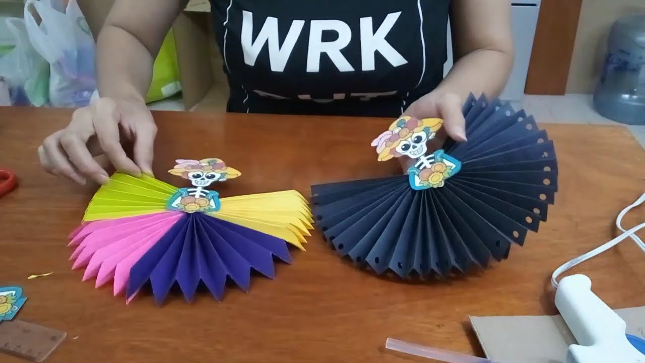 adornos para día de muertos/ guirnaldas para dia de muertos de papel fácil y rapido