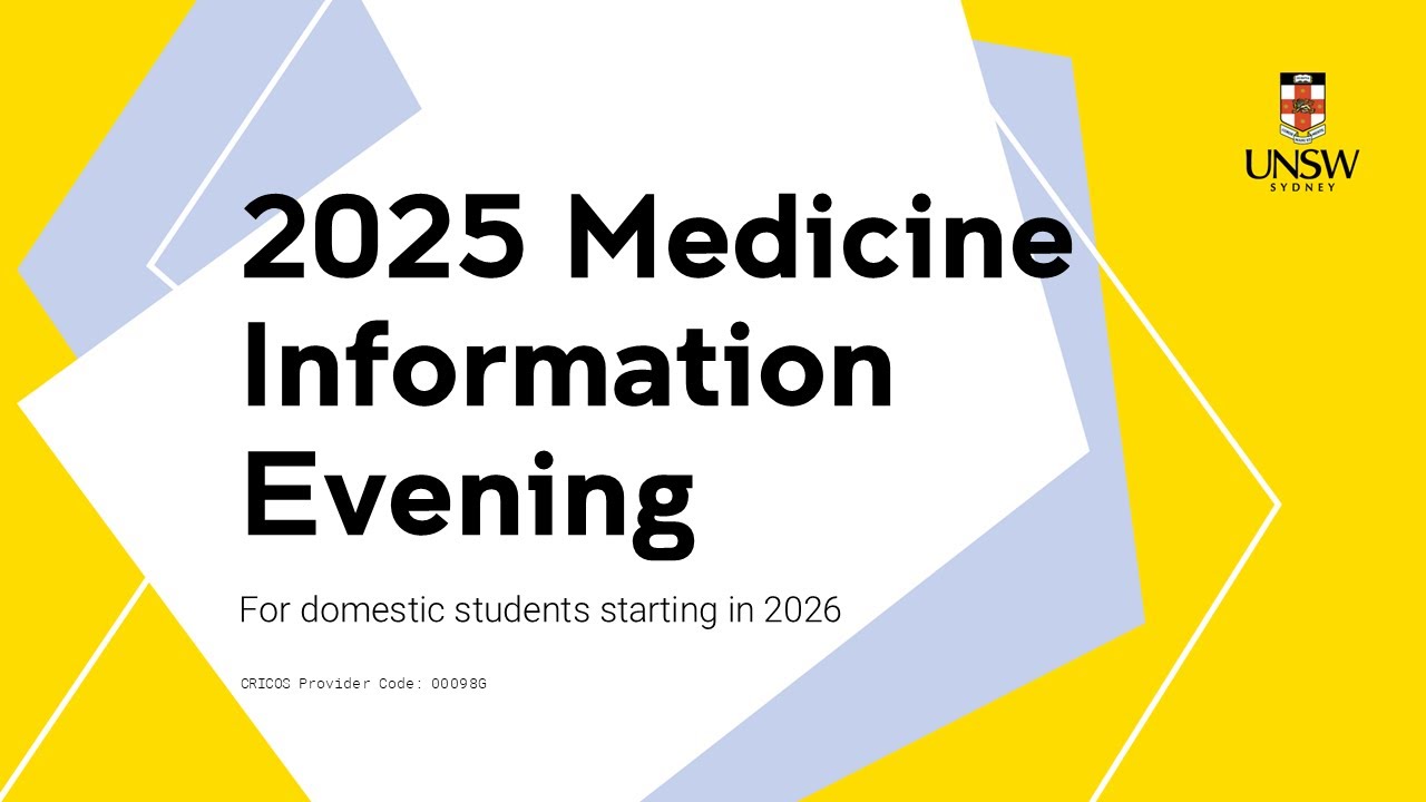 UNSW Medicine Information Evening 2025