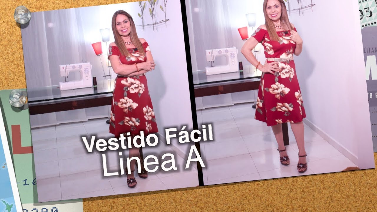 Diy Vestido Fácil Linea A   Easy Dress Line A- Omaira tv