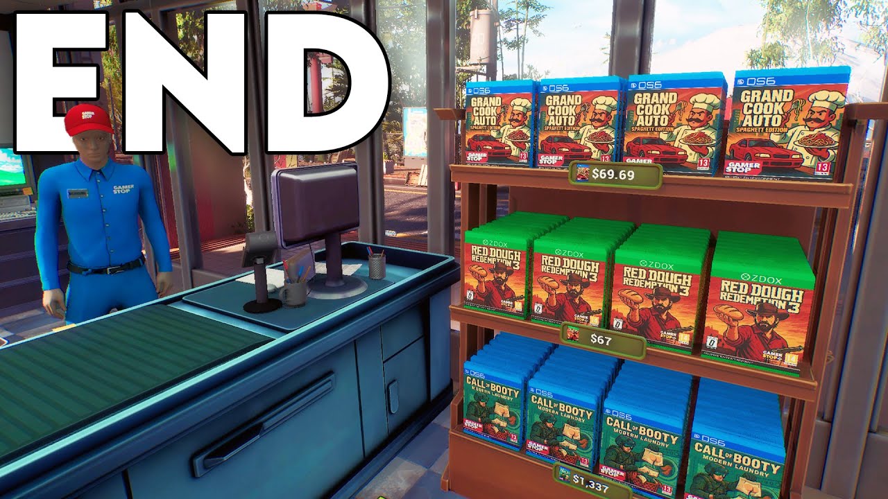 Making a Fortune on Bootleg Rockstar Games - Gamer Stop Simulator - Part 3 (The End)