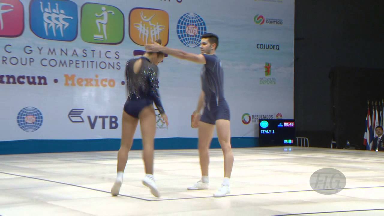 ITALY Mixed Pair -- 2014 Aerobic Worlds, Cancun (MEX), Qualifications -- We are Gymnastics !