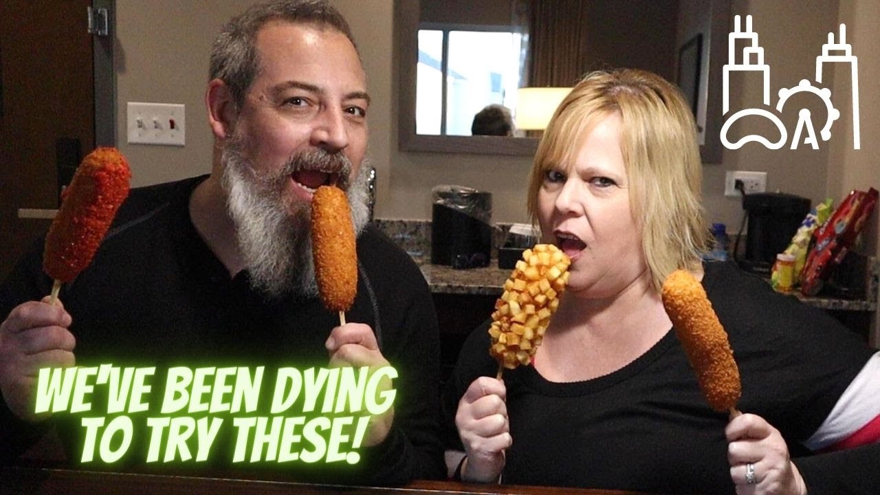 AMERICANS TRY KOREAN CORN DOGS FOR THE FIRST TIME