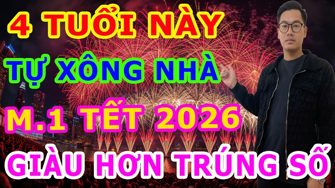 MÙNG 1 TẾT 2026, 4 Con Giáp TỰ XÔNG NHÀ Đầu Năm 2026 Gia Chủ CỰC GIÀU, ĐỔI ĐỜI PHÁT TÀI, ĐỎ CẢ NĂM