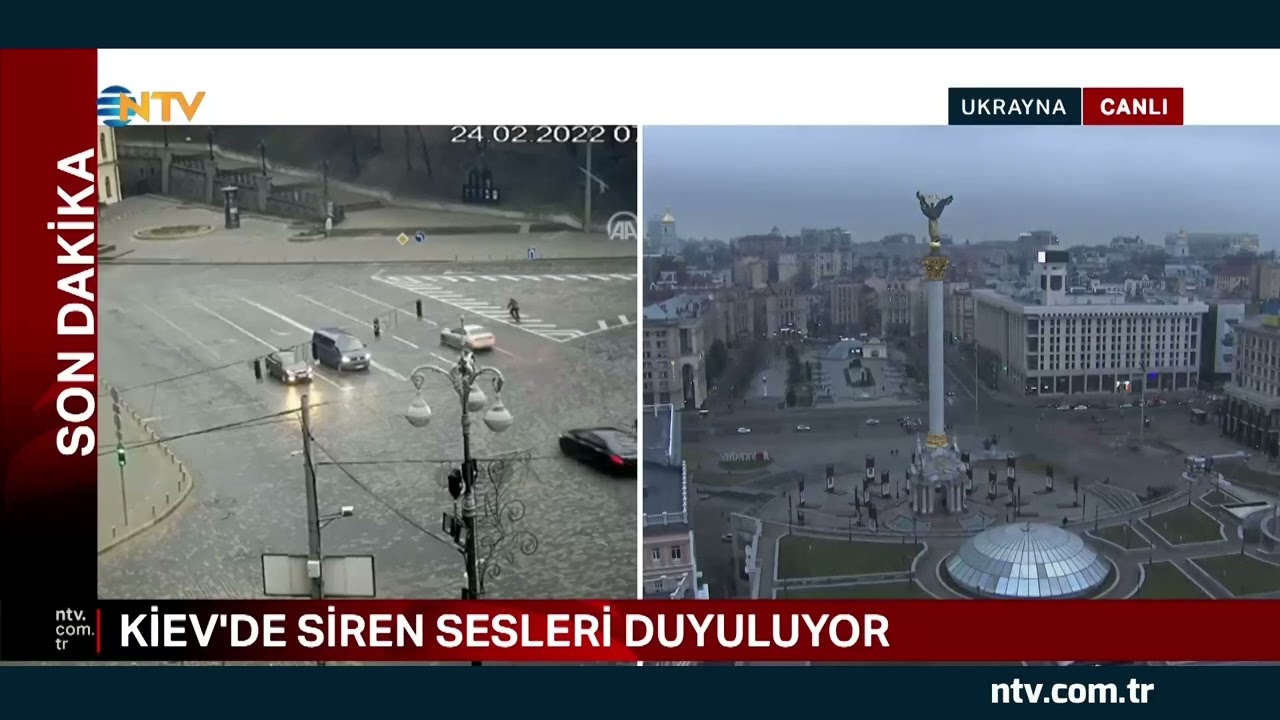 @NTV Kiev’de siren sesleri