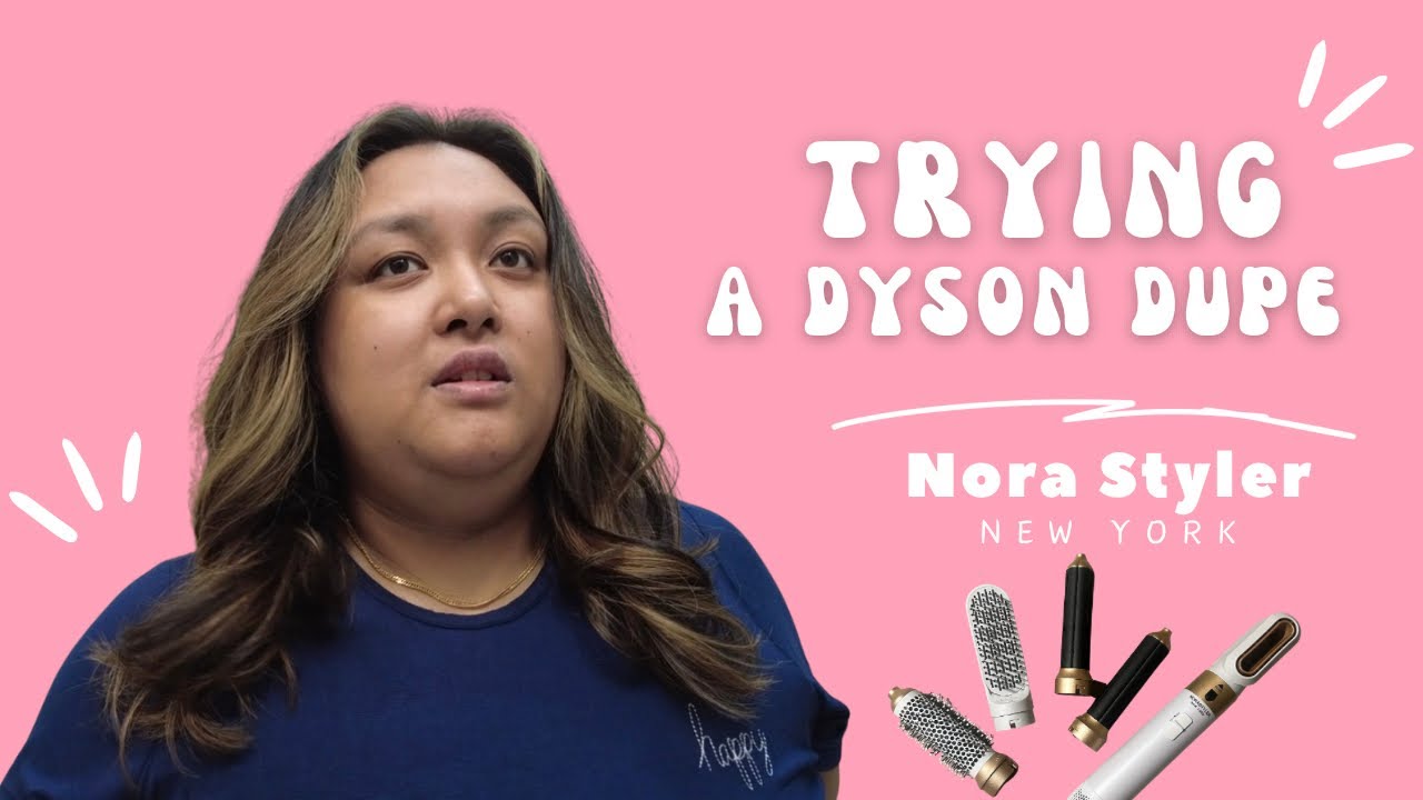 TRYING NORA STYLER’S 5 in 1 DRYER #dysondupe #norastyler 