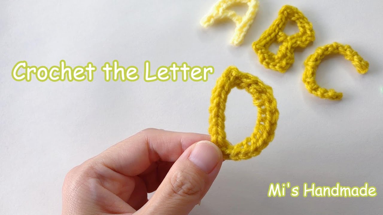 Crochet the letter D - Tutorial | Mi's Handmade