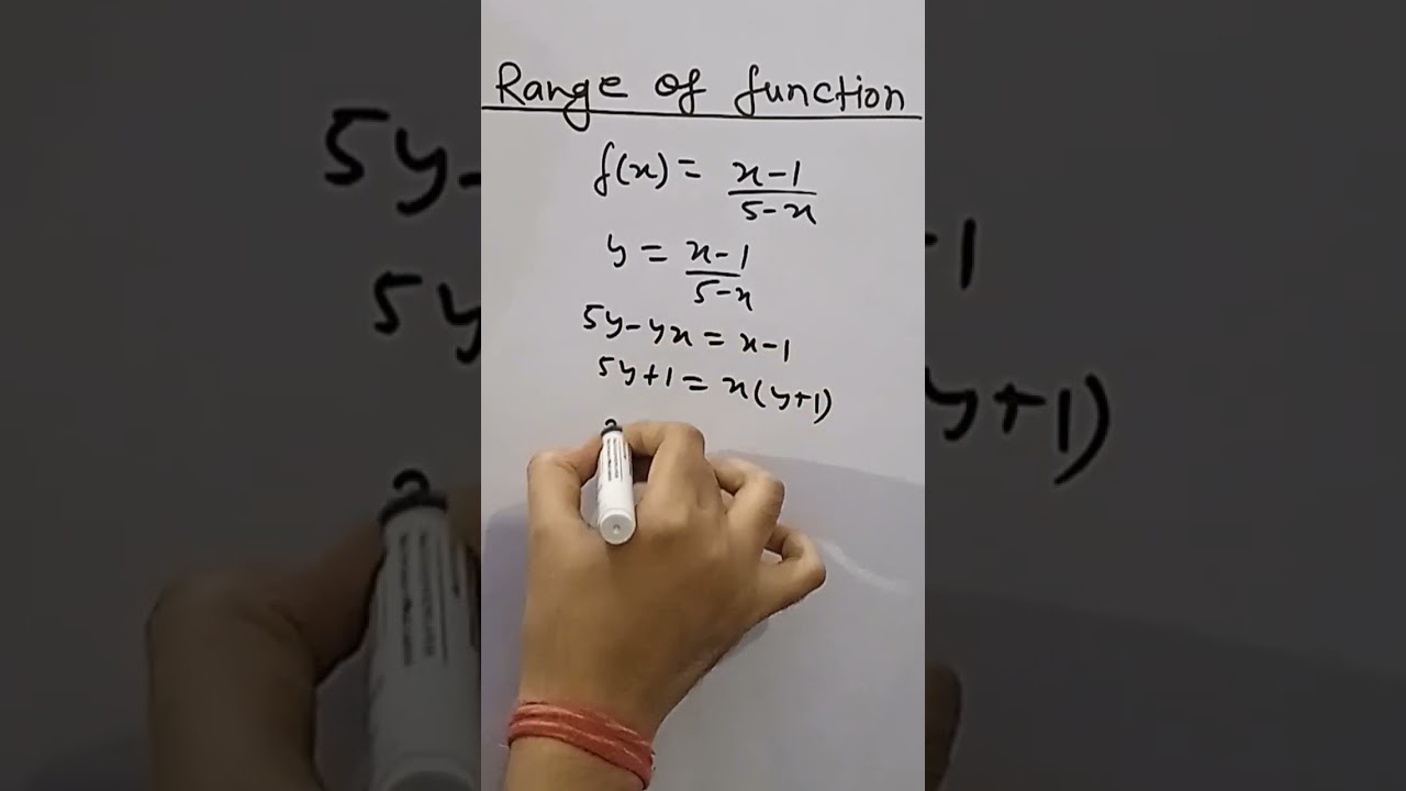 Trick To Find Range Of Function | Relation and Function Class 11 | Class 11 Maths  #youtubeshorts