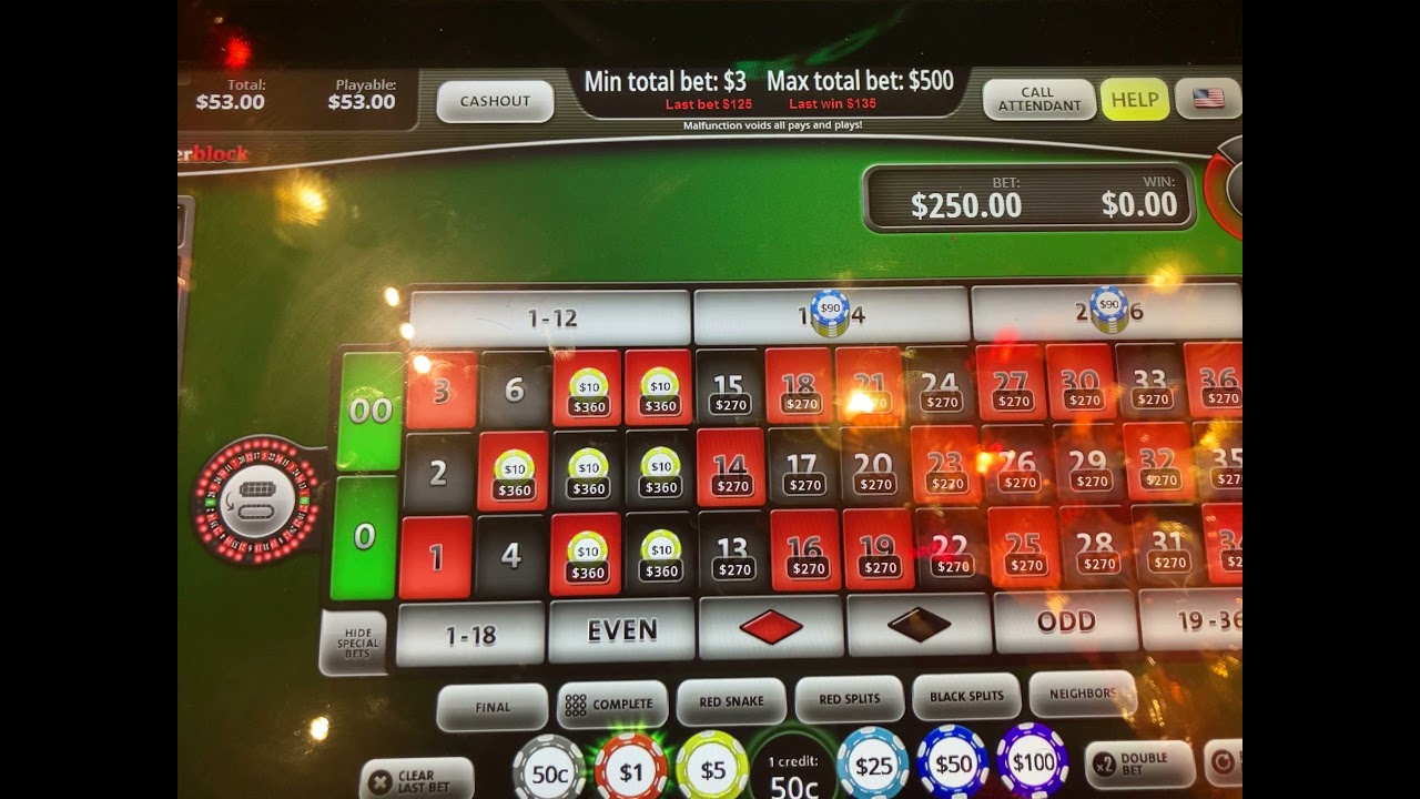 Roulette at the Golden Nugget Casino in Las Vegas