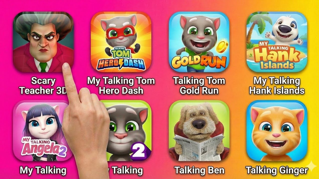 My Talking Hank Islands, My Talking Tom Hero Dash & Gold Run - Funny Gameplay