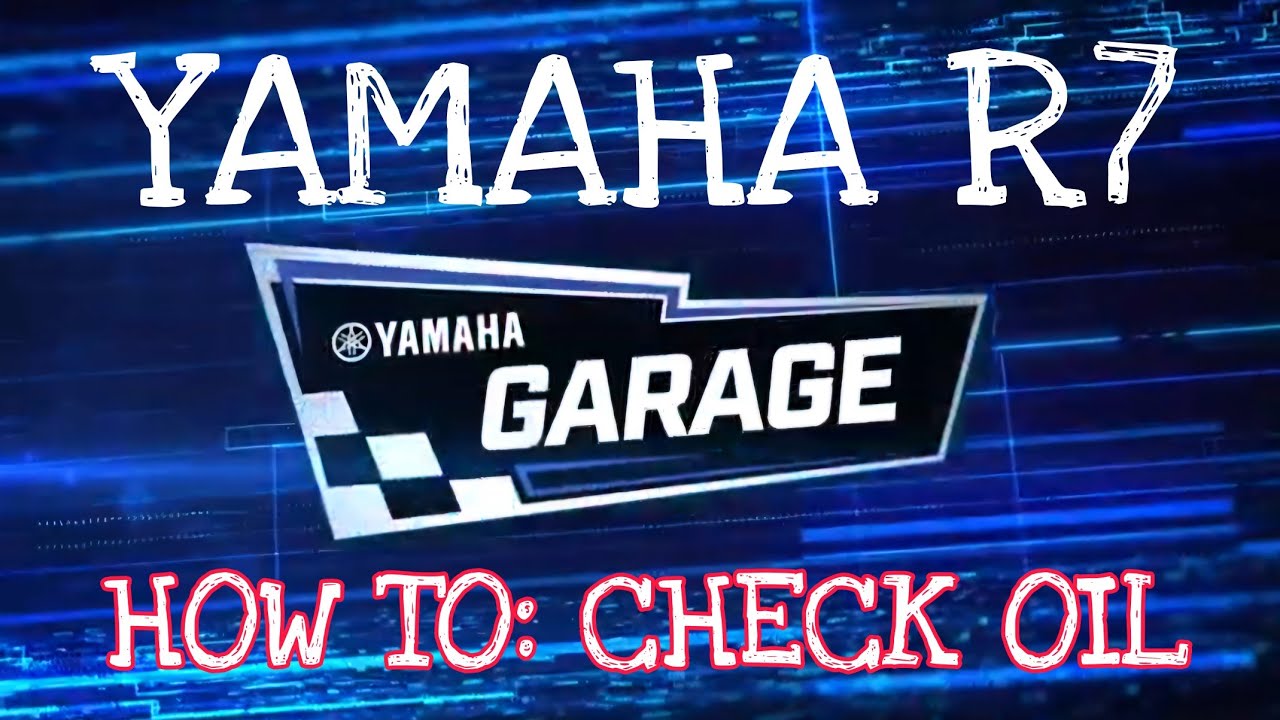 How to: Check oil level on Yamaha YZF-R7