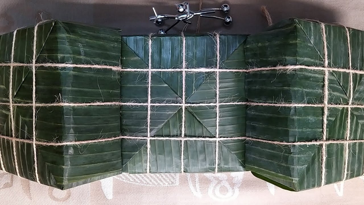 BÁNH CHƯNG - Cách làm chi tiết và cách gói bánh đẹp bằng LÁ CHUỐI
