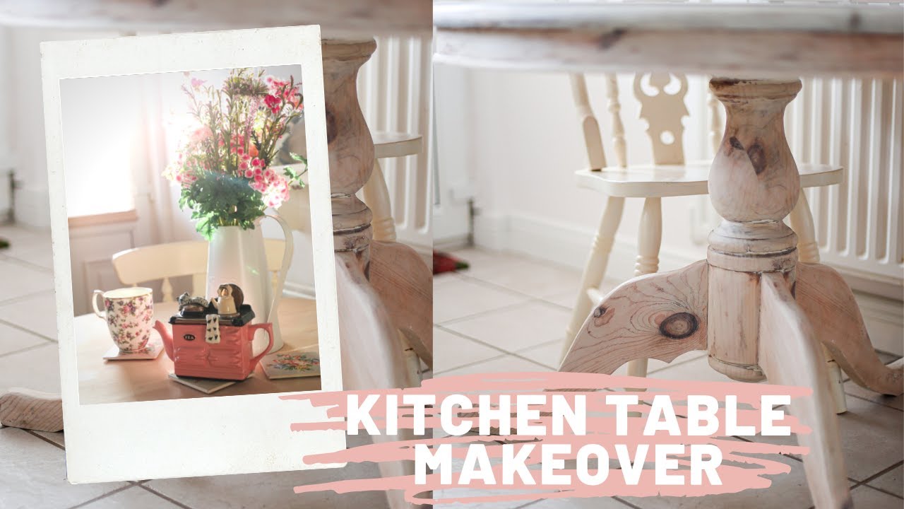 Vlog, Thrifted Kitchen Table Makeover, Farmhouse Style