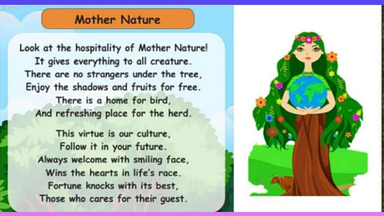 Mother Nature poem/5th standard/2nd term/English/p.no 82/samacheer kalvi
