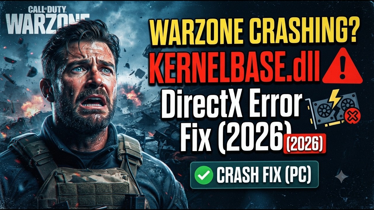 Исправление вылета Warzone DirectX и KERNELBASE.dll (2026) | Вылеты ПК после обновления