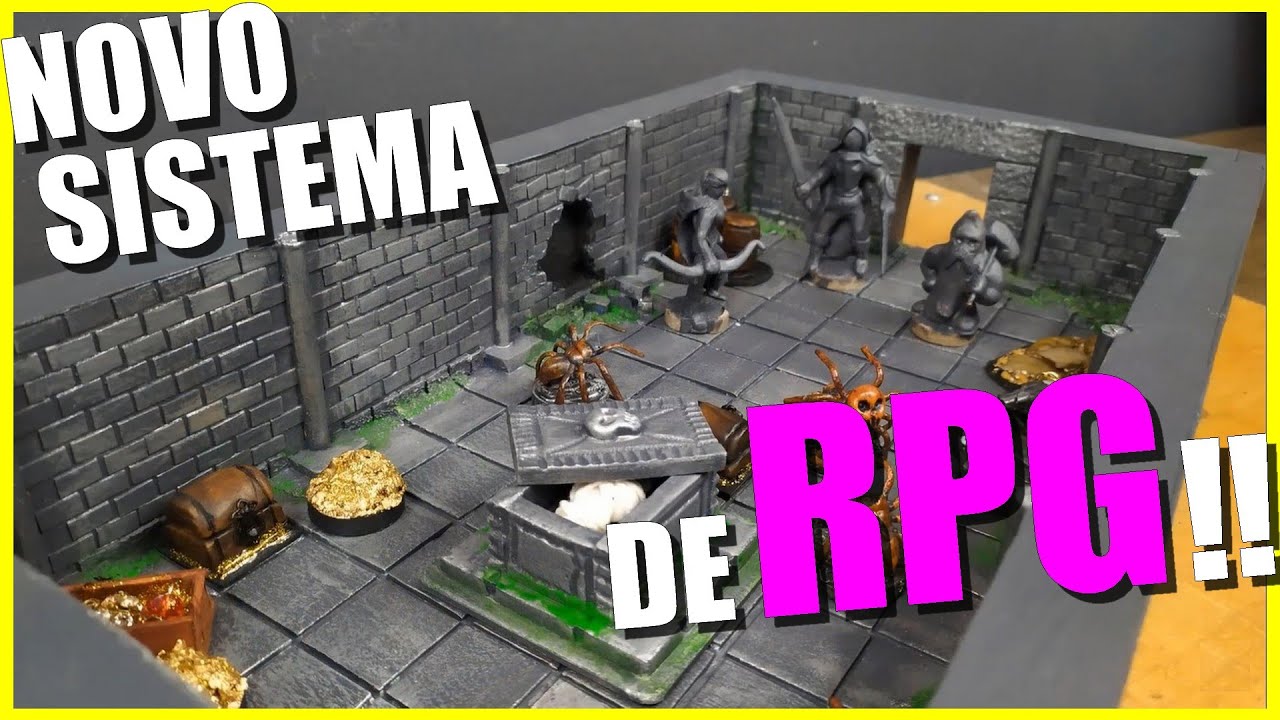 Tabuleiros para RPG com papelão - QUEST RPG EP 01