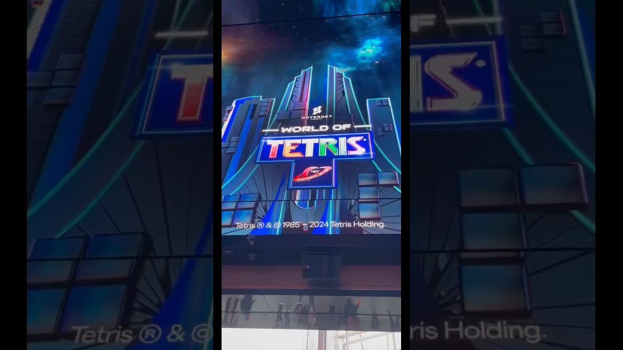 Amazing 3D immersive Tetris game in London #3d #tetris #london #immersive