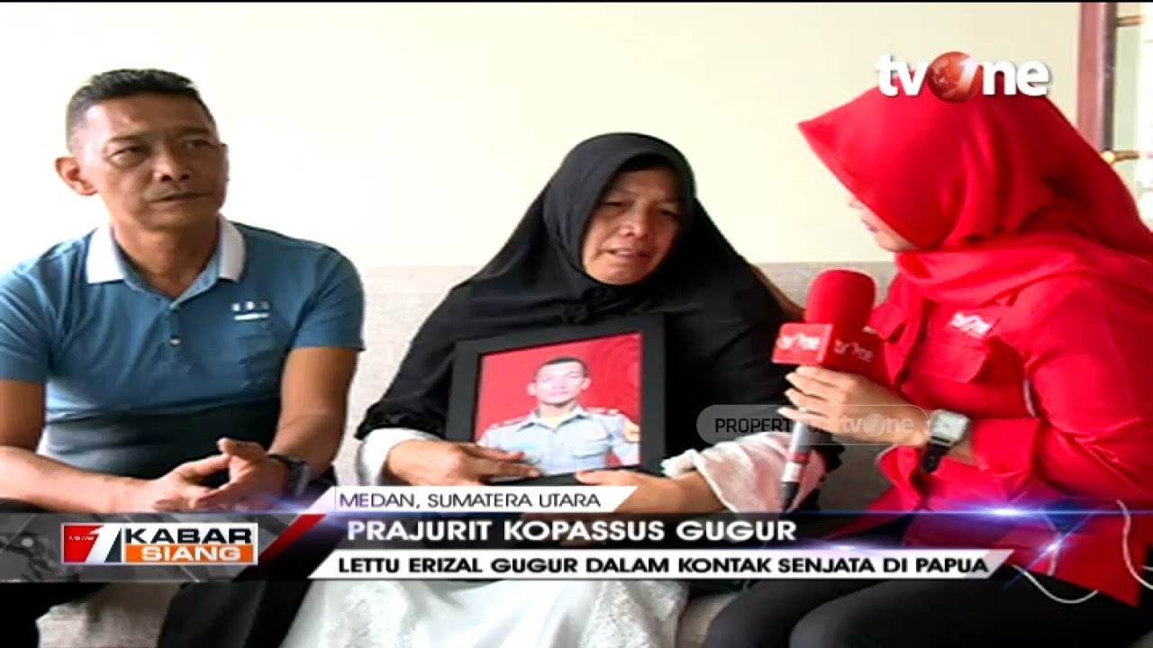 Duka Mendalam Keluarga Lettu Erizal, Prajurit Kopassus yang Gugur di Papua