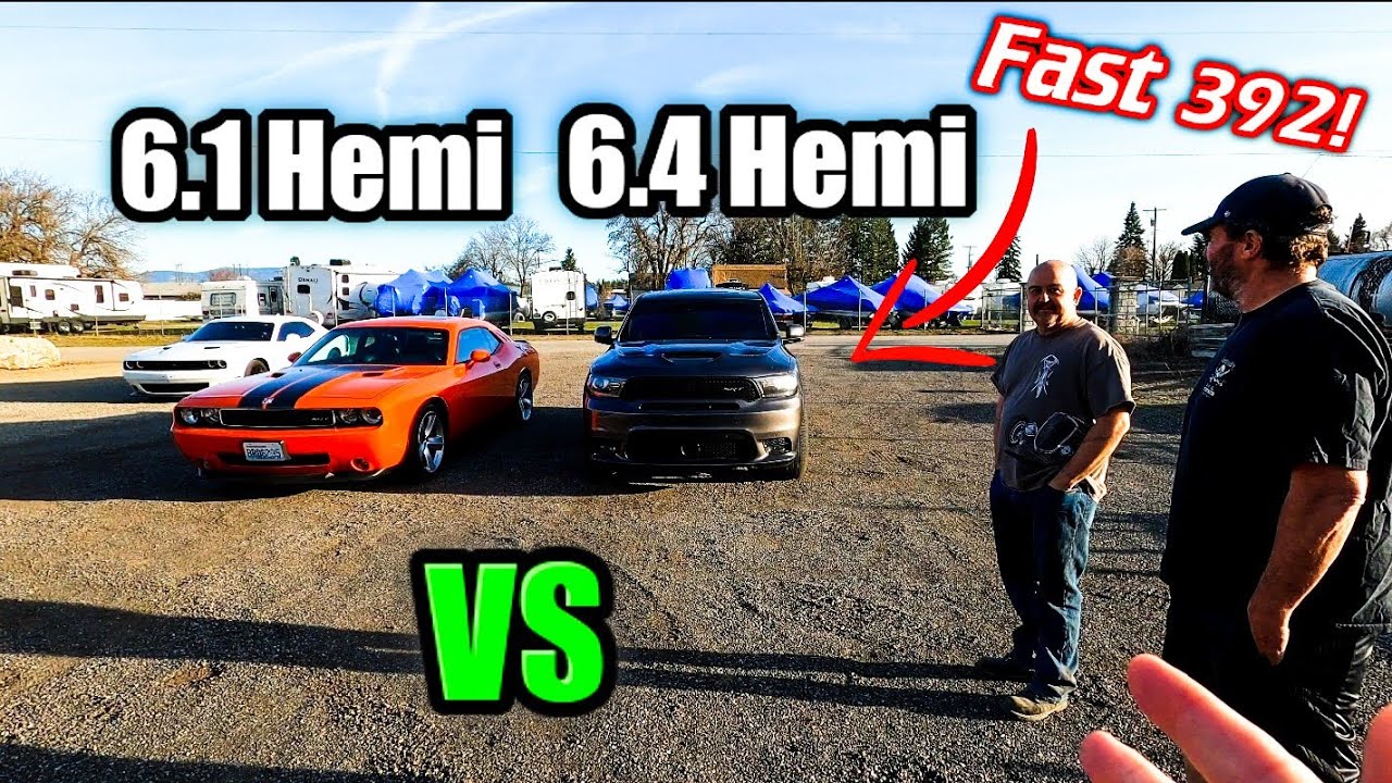 2008 SRT8 Challenger vs 2020 SRT Durango!!!  (Rolls and Dig Races!!)
