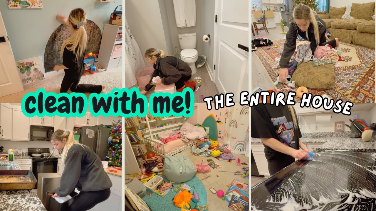 Clean My Entire House with Me! | Whole House Transformation | New Year Cleaning Motivation
