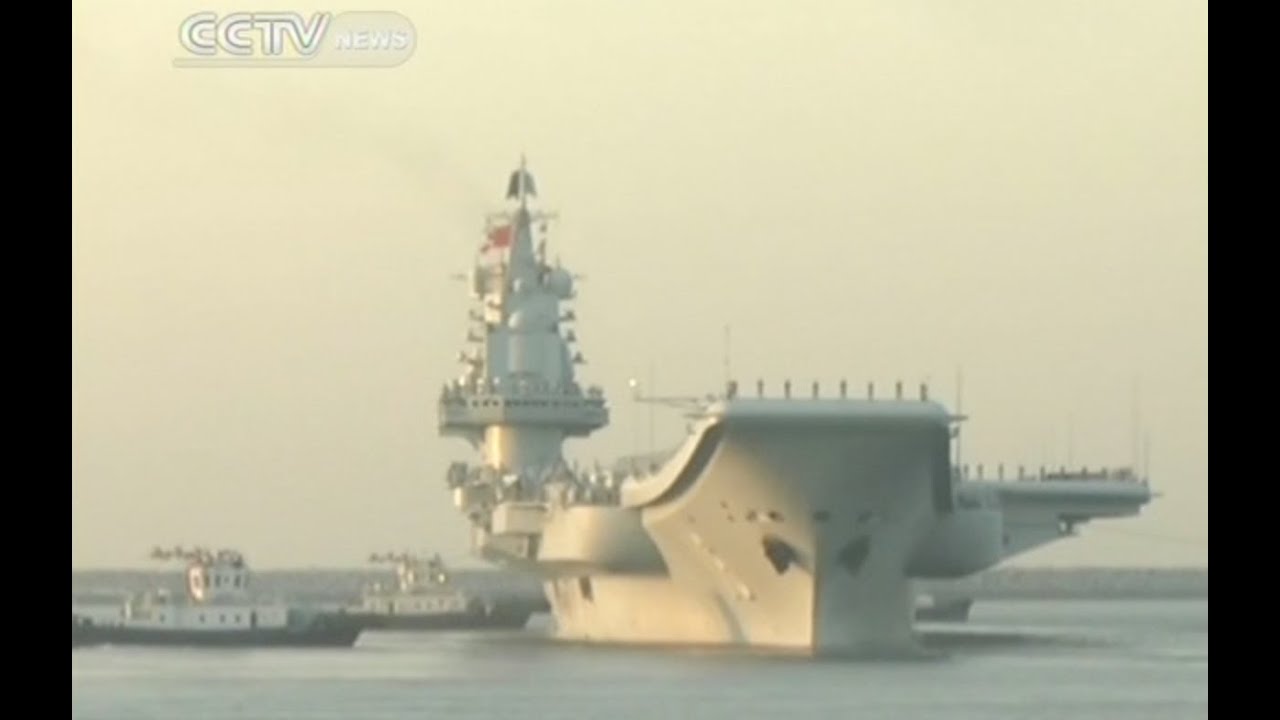 China's first aircraft carrier leaves for sea trials