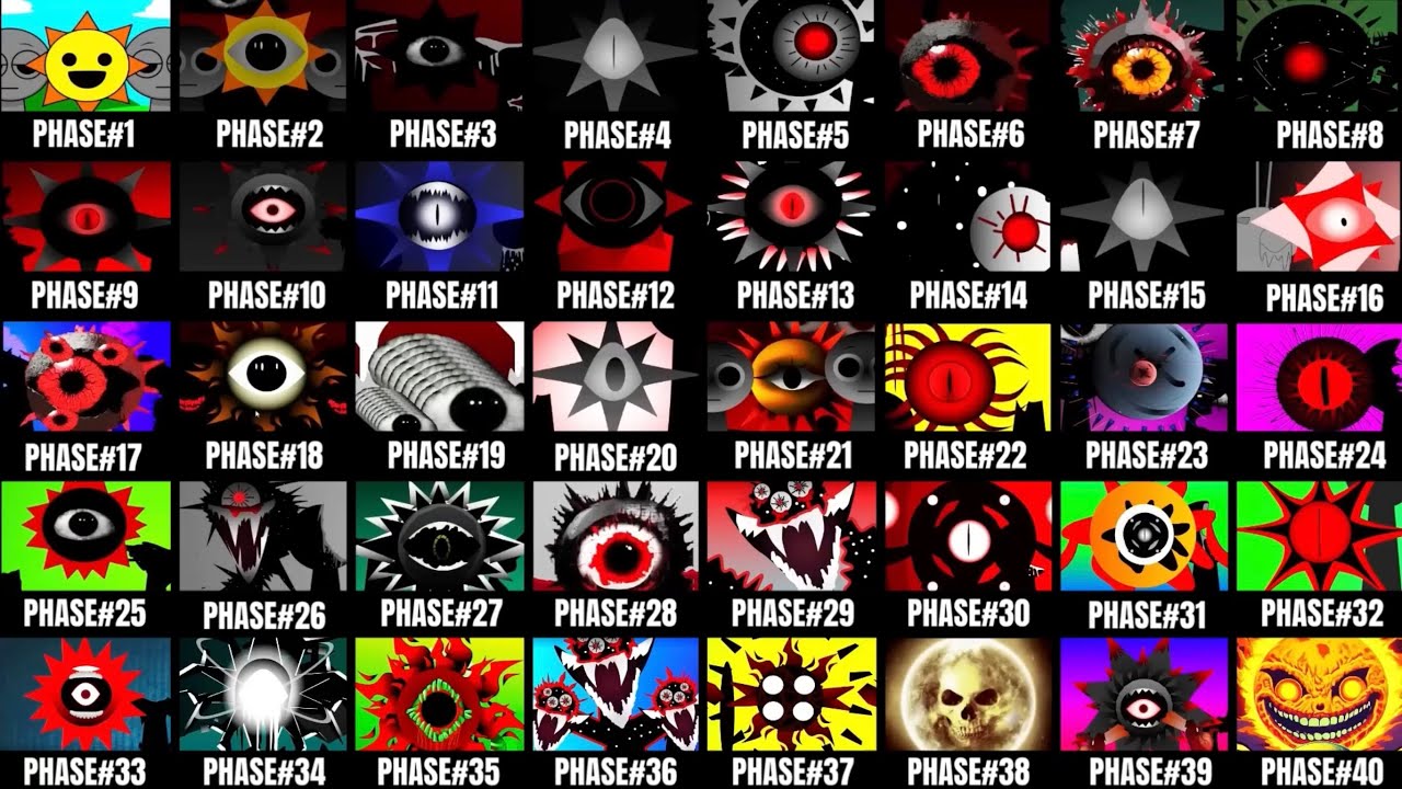 Incredibox Sprunki - Phases 1-40 - All Characters (BONUS MODS)