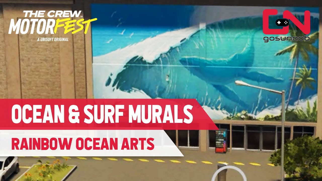Where to Find All Ocean & Surf Murals Locations in Crew Motorfest - Rainbow Ocean Arts