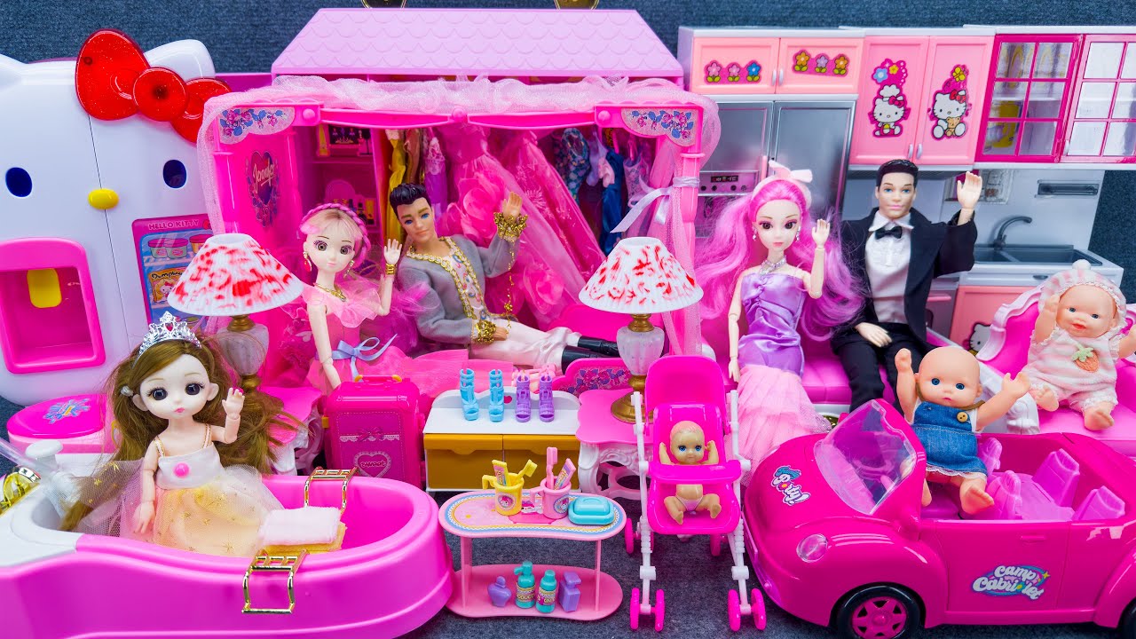 21 Minutes Satisfying With Unboxing Cute Princess House＆Cozy Bedroom Collection Toys Review | ASMR